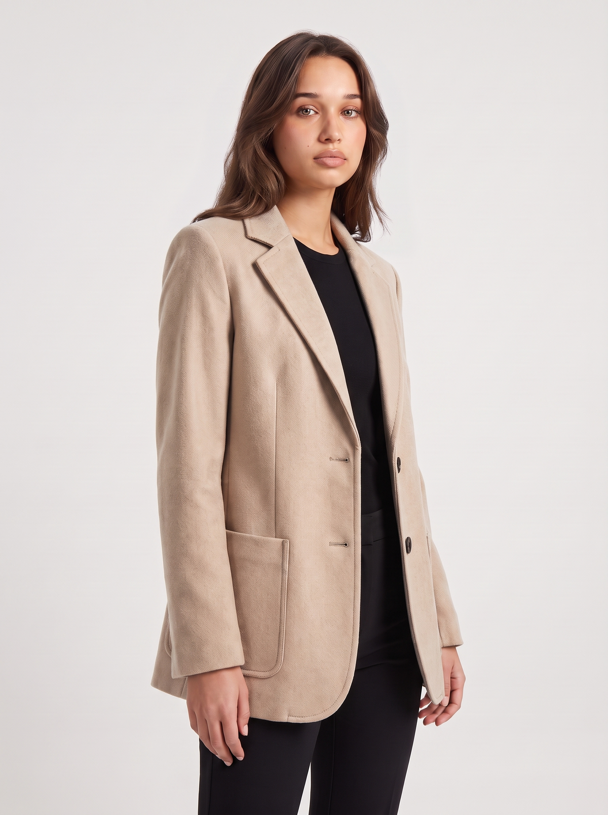 Dames Getailleerde Blazer met Knoopsluiting