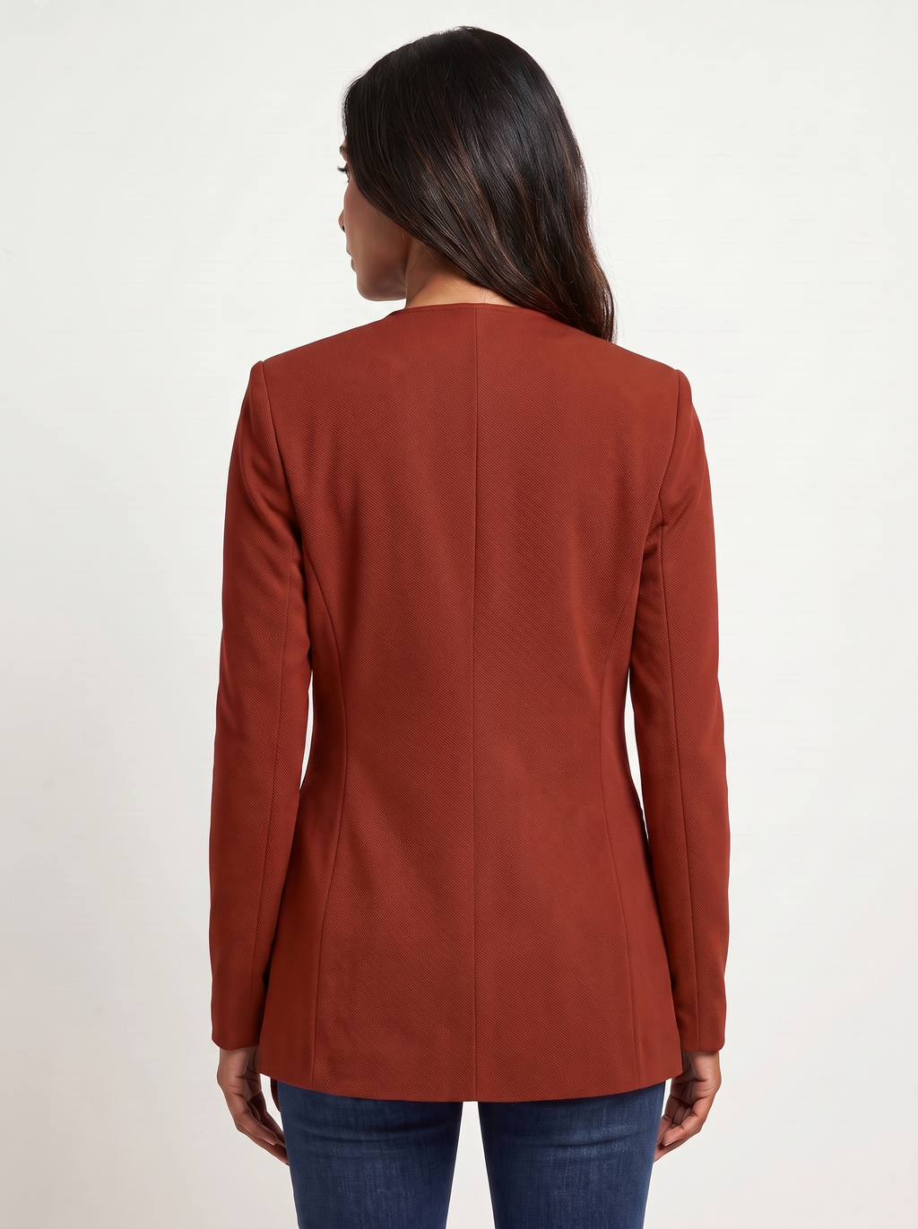 Dames A-Lijn Blazer met V-Hals en Knoopsluiting