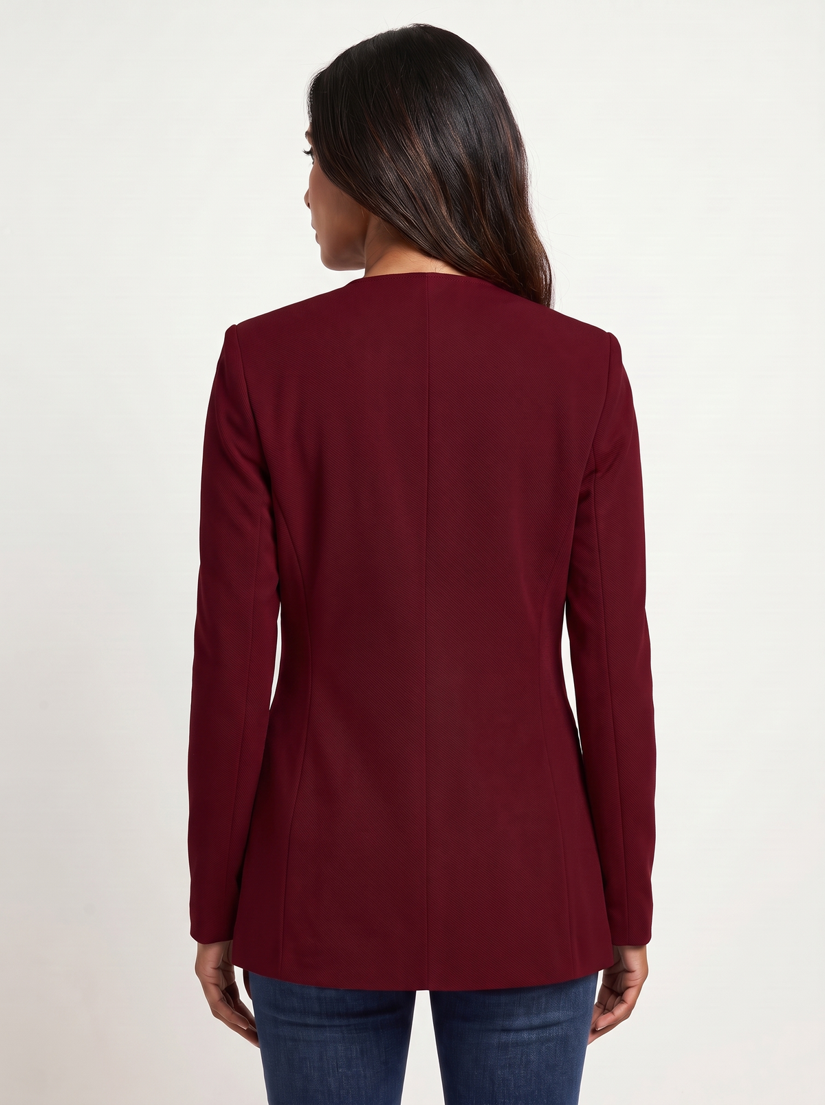 Dames A-Lijn Blazer met V-Hals en Knoopsluiting