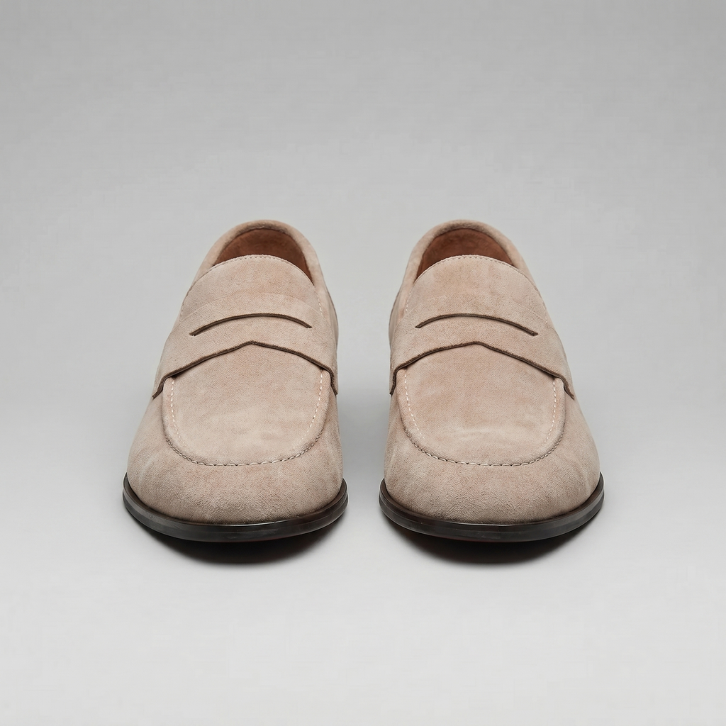 Suede Penny Loafers Heren Smart Casual