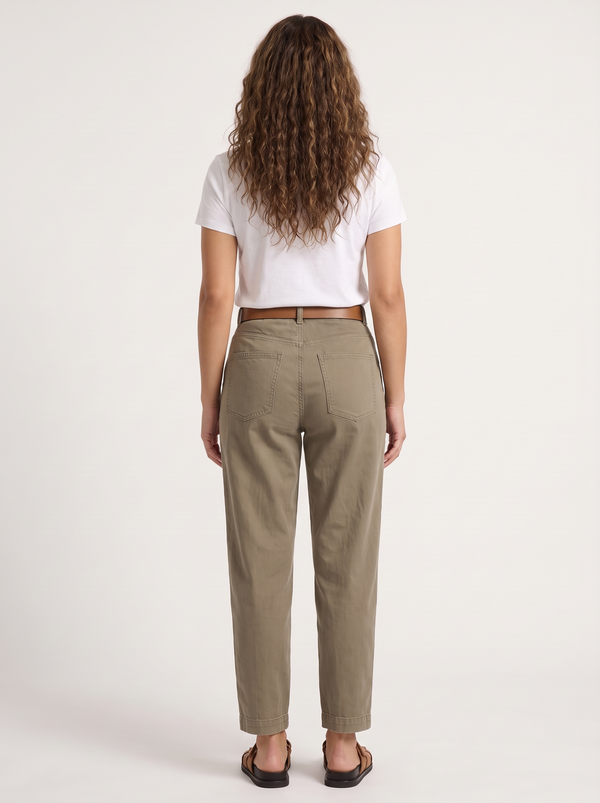 Dames Tapered Broek met Hoge Taille