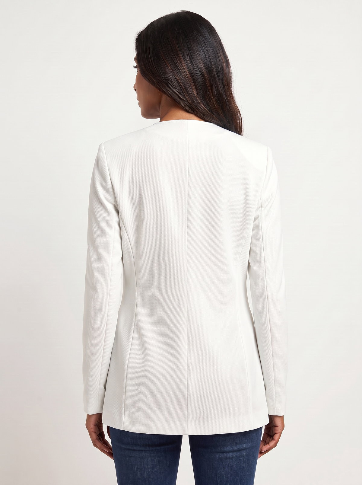 Dames A-Lijn Blazer met V-Hals en Knoopsluiting
