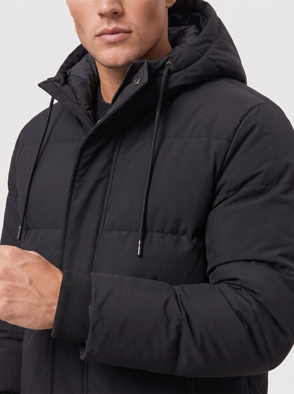 Heren Gewatteerde Parka Winterjas